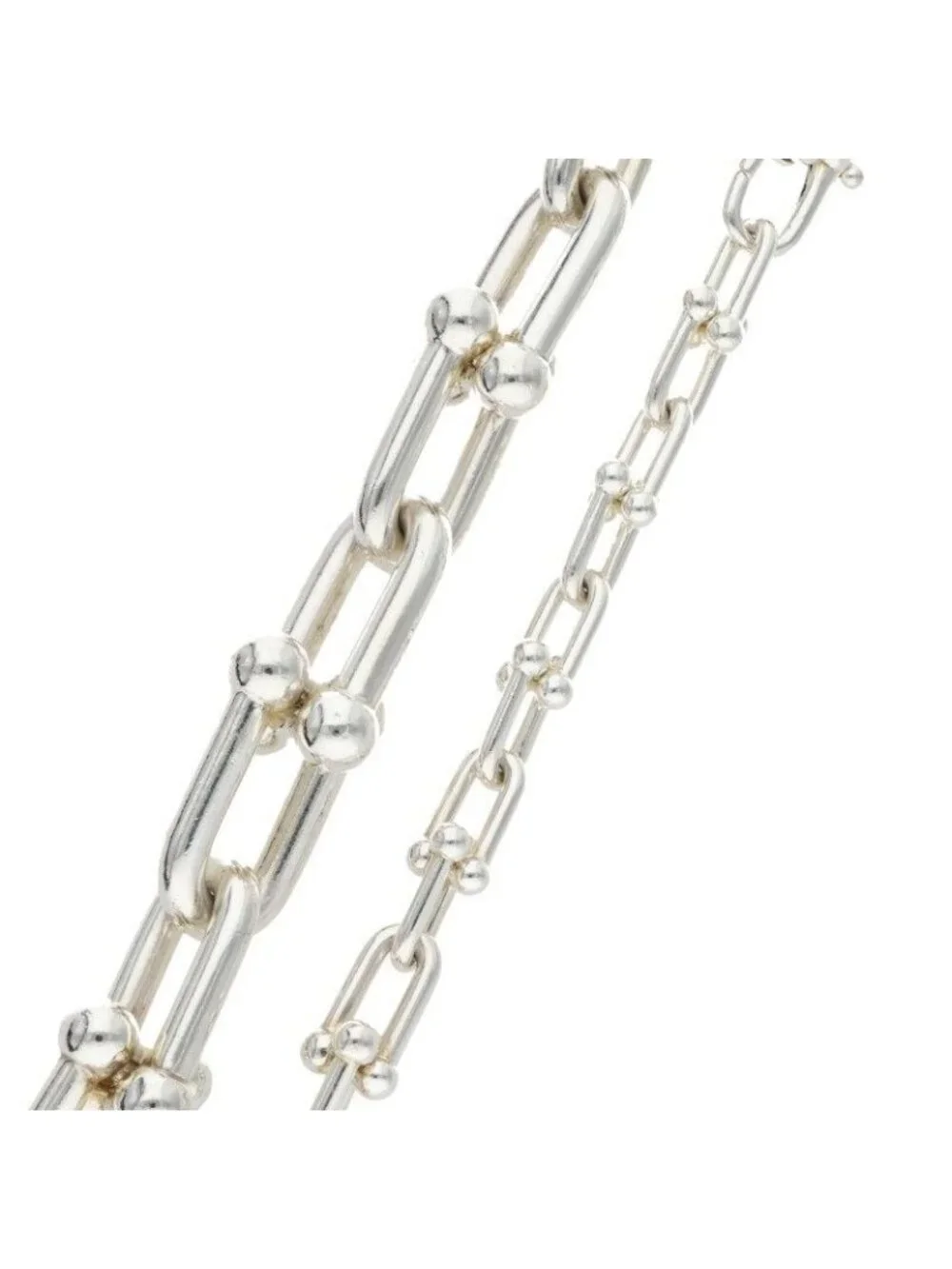 Tiffany & Co HardWear Graduated Link Silver Necklace